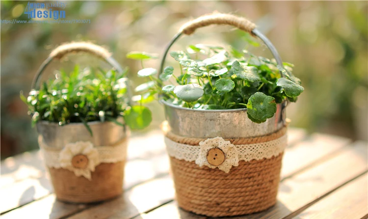 Metal Pot Garden Vintage Contryside (9)