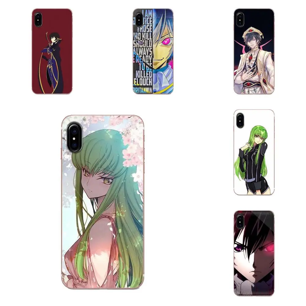 Аниме код Geass Lelouch для Samsung Galaxy Note 5 8 9 S3 S4 S5 S6 S7 S8 S9 S10 mini Edge Plus Lite мягкая