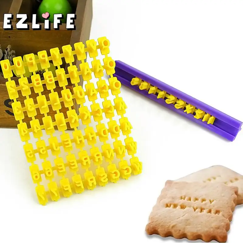 Алфавитная буква номер печенье пресс штамп тиснение форма для торта|biscuit cookies|cookie
