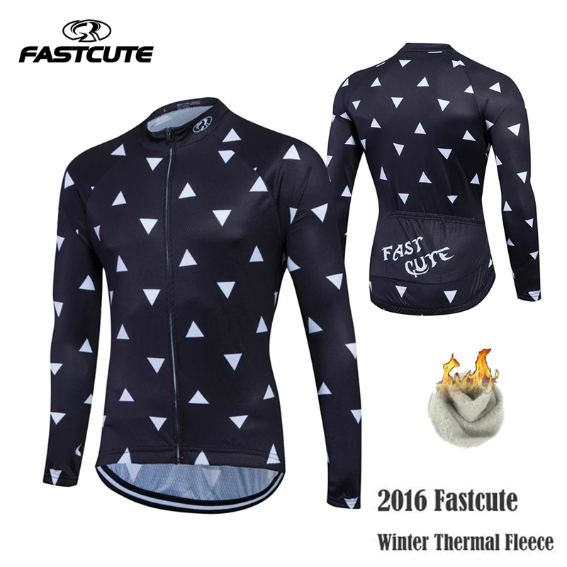 

2016 Fastcute Walton Pro Winter Fleeced Cycle Maillot Bicycle Wear MTB Cycling Clothing/Thermal Cycling Jersey Ropa Ciclismo