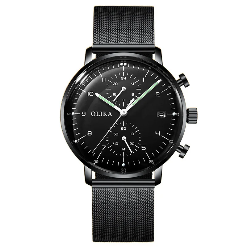 2019 Multi-dial модные часы повседневное лучший бренд класса люкс для мужчин s часы нержавеющая сталь наручные часы в деловом стиле для мужчин 20
