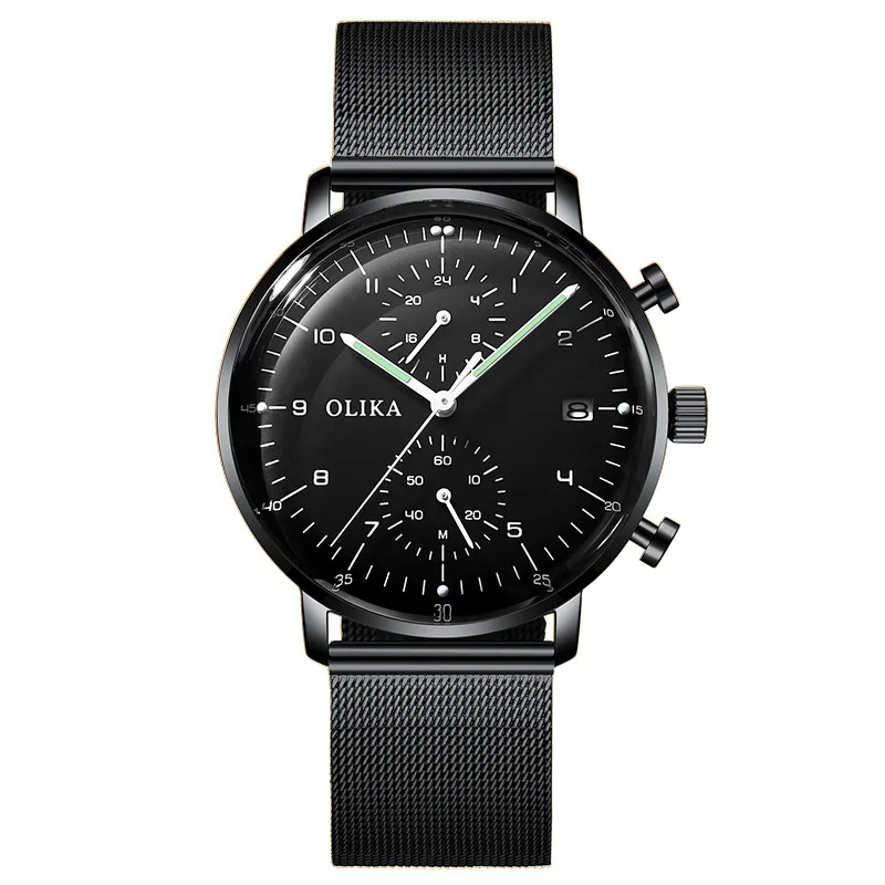 

2019 Multi-dial Fashion Watch Casual Top Brand Luxury Mens Watches Stainless Steel Business Dress Watch Men 20