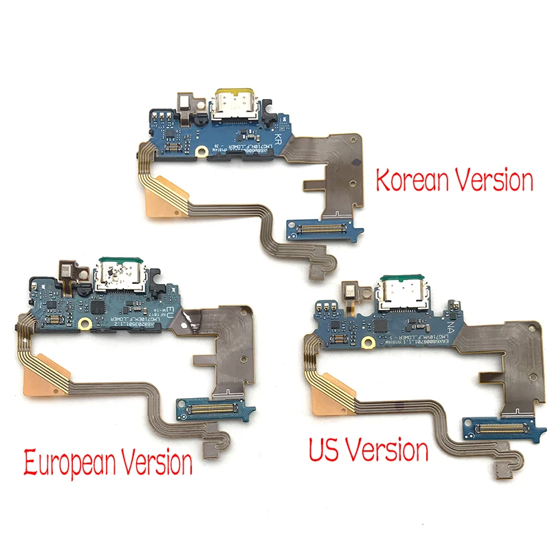 

New For LG G7 Thinq G710 Dock Connector Micro USB Charger Charging Port Flex Cable Board With Microphone Replacement Parts