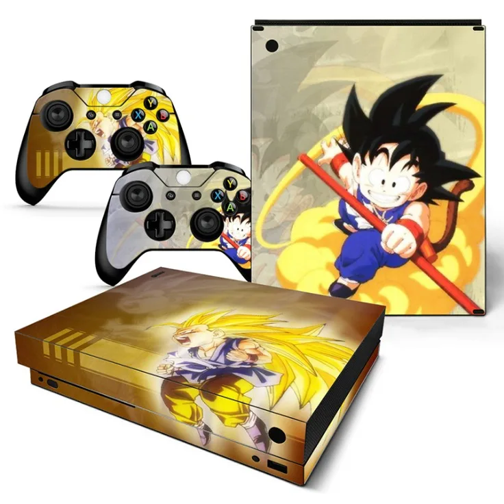 Dragon Ball съемное ПВХ покрытие клейкая плёнка для Xbox One X полное тело Защитная крышка наклейки