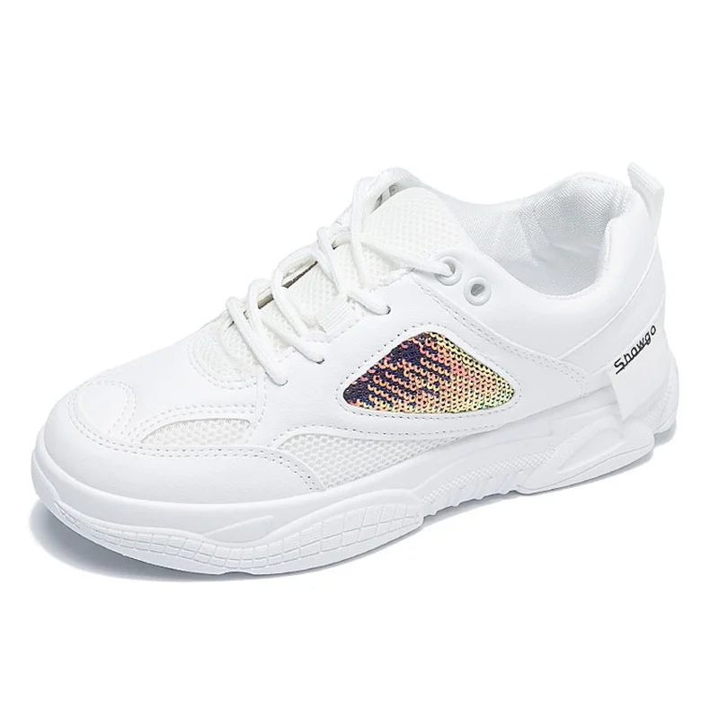 

Women's Chunky Sneakers Fashion Women Platform Shoes Lace Up Pink Vulcanize Shoes Womens Female Trainers Dad Women's sneakers