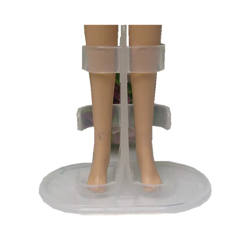 

Free shipping new Transparent leg holders 10pcs/lot Doll Stand Display Holder doll accessories support For barbie Dolls