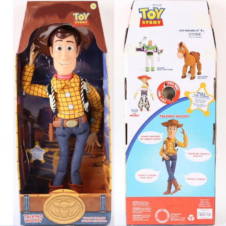 43 см История игрушек 3 Talking Woody игрушки Фигурки детские игрушки Рождественский подарок Бесплатная доставка