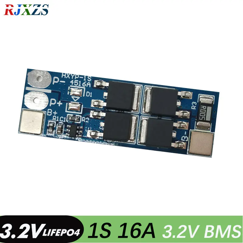 

1S 16A 3.7v li-ion 3.2v lifepo4 BMS 18650 BMS PCM battery protection board bms pcm for 1s battery cell pack
