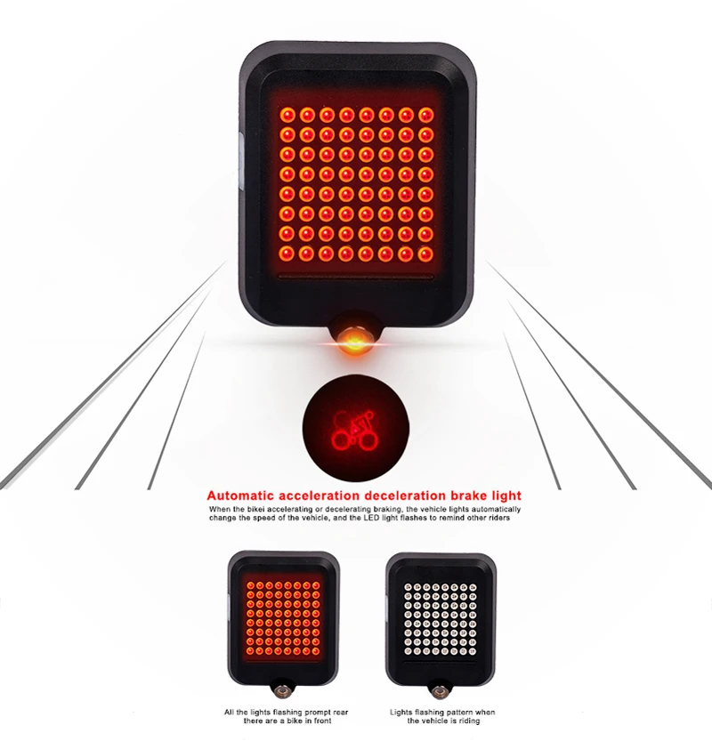 Perfect Waterproof Bicycle Rear Tail Light Wireless 64 LED Laser USB Rechargeable Bike Cycling Safety Warning Turn Signals Light 1 Perfect Waterproof Bicycle Rear Tail Light Wireless 64 LED Laser USB Rechargeable Bike Cycling Safety Warning Turn Signals Light 1