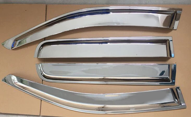 

4pcs Car Wind Deflectors For Toyota Hilux Pickup Car Window Guards Visor Rain Deflectors For Toyota Hilux Vigo 2005-2010