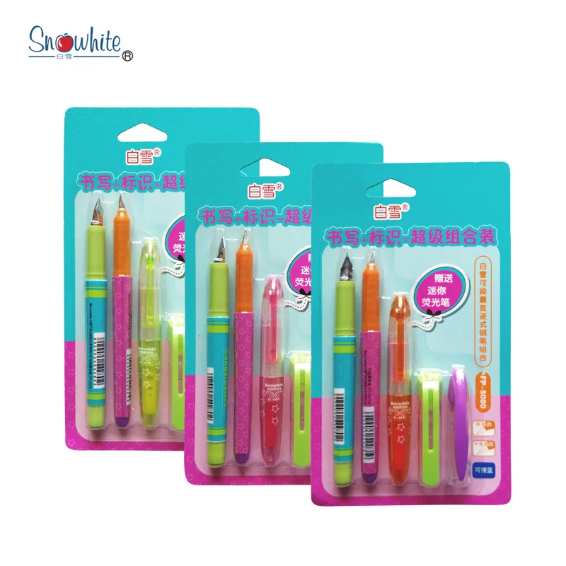

1Set Snow FP-5080 direct-fluid-for-2 capsule pen and a highlighter