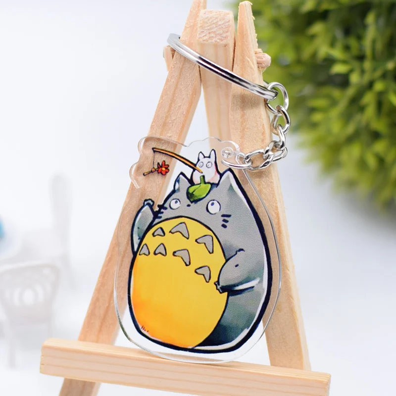

Totoro Sailor Moon Keychain Cute Double Sided One Piece Key Chain Pendant Anime Accessories Cartoon Key Ring DBS1P