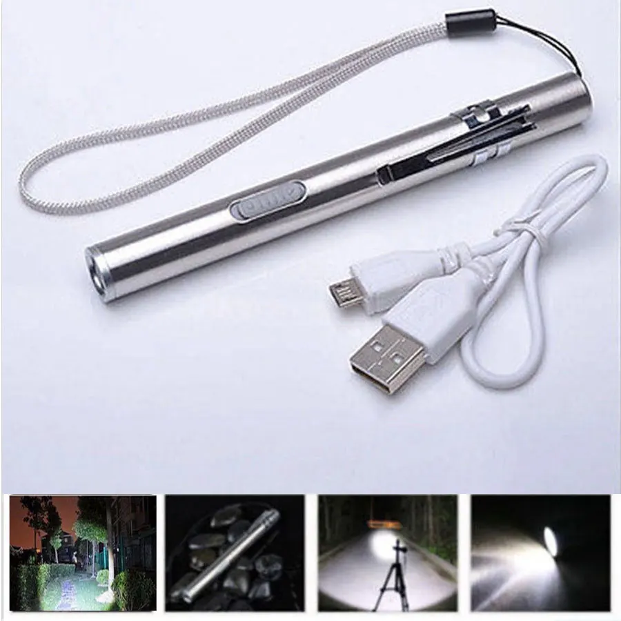 8000 Люмен карманный тактический флэш-светильник фонарь светодиодный Ручка T6 USB Перезаряжаемый светильник