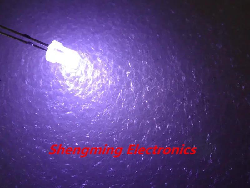 

1000pcs 3mm white light led super bright Round Diffused fog
