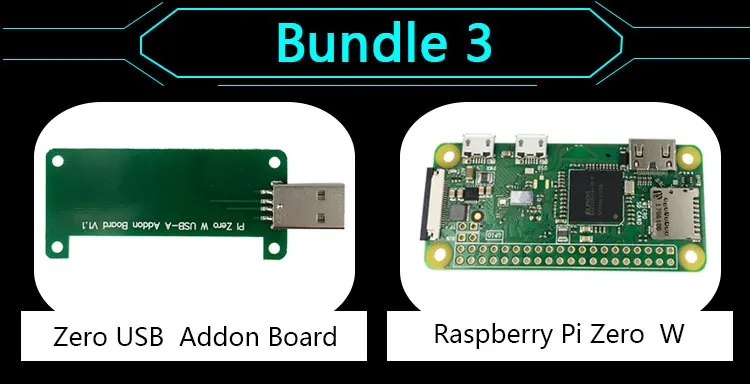 Плата BadUSB работает с Raspberry Pi Zero W Pi Zero WH - Цвет: Bundle 3