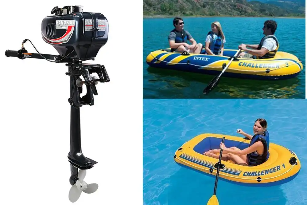 

Updated Water Cooled 3.5HP Outboard Motor 2 Stroke Boat Engine