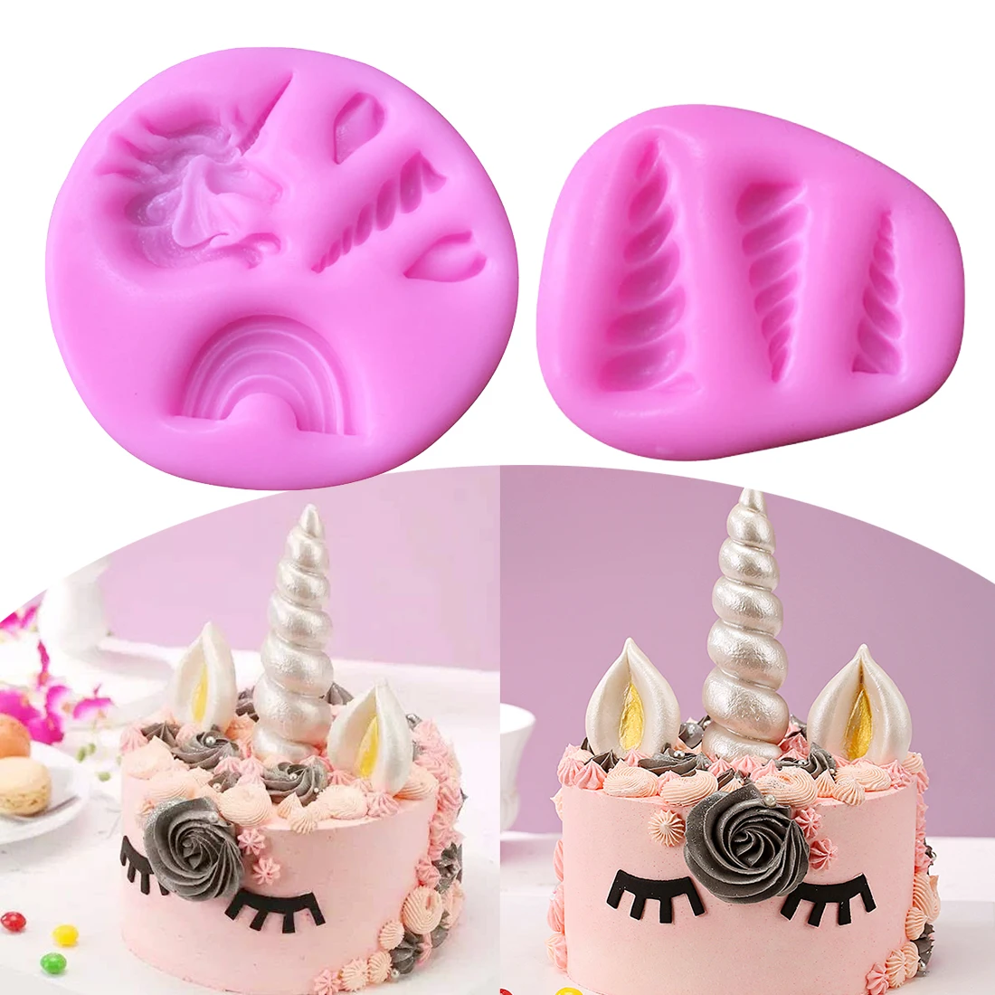 Aliexpress Buy Horn Silicone Mold Fondant Mould Cake