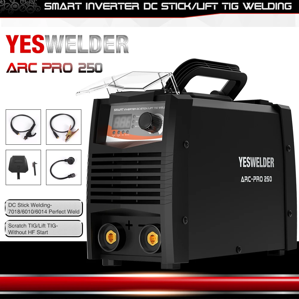 

USA YESWELDER ARC-250 PRO IP21S 110/220V Inverter Arc Welding Machine MMA Welder for Welding