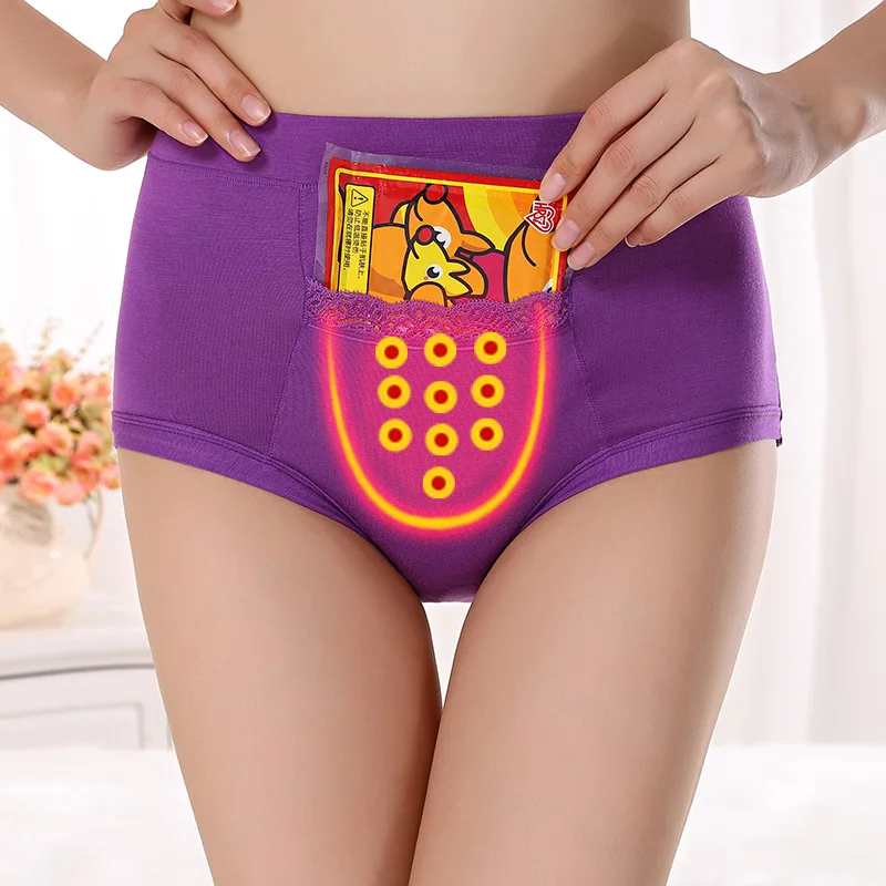

Students Menstrual Period Bamboo Fiber Ladies Underwear Briefs High Waist Leakage Proof With Pocket Physiological Girl Panties