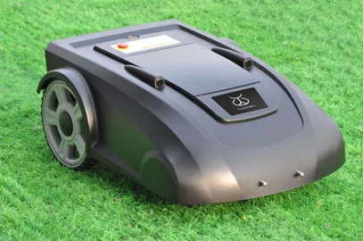 Бытовая техника робот-газонокосилка новейший функциональный с компасом+ свинцово-кислотная батарея+ пульт дистанционного управления+ датчик дождя - Цвет: Черный