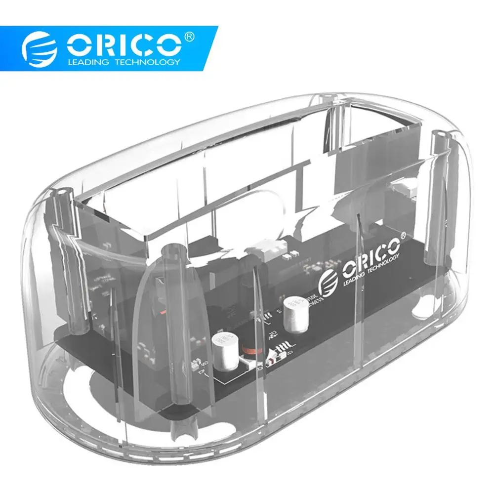 ORICO 6139C3 3 5 дюймовый прозрачный USB3.1 Gen2 Type C док станция для жесткого диска 12 ТБ Max
