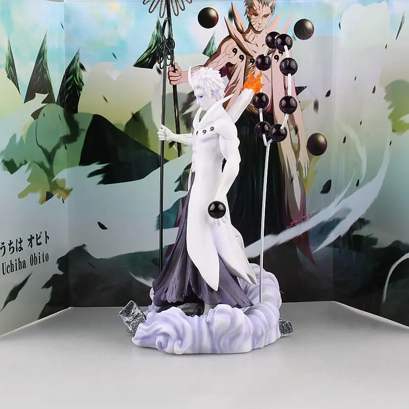 Фигурка аниме Hokage статуя Учиха Обито шесть полос почва десять хвостов