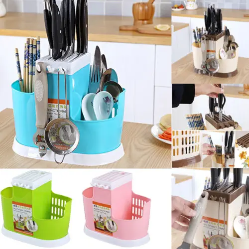 

New Kitchen Spoon Chopsticks Fork Knife Draining Cutlery Rack Storage Tool Holder Organizer Tableware Washing Dry