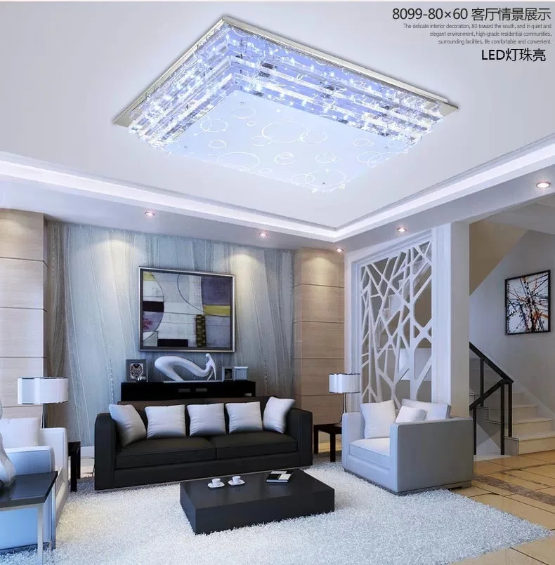 

Modern Minimalist Ceiling Light E27Crystal LED Ceiling Light for Living Room Diningroom Led Ceiling Lights Lamp