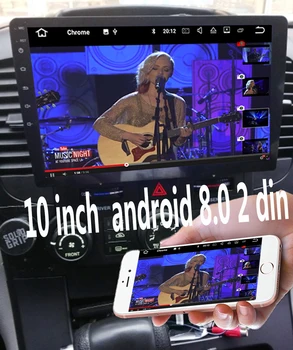 

Car Multimedia Player 10.1'' Android 8.1 Car Stereo 2DIN bluetooth WIFI GPS Nav Quad Core Radio Video MP5 Player