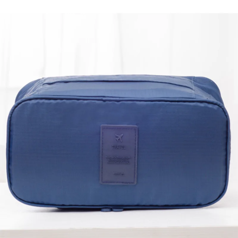 Женская сумка для хранения нижнего белья одежда Бюстгальтер органайзер косметичка чехол для путешествий необходимые аксессуары - Цвет: Deep Blue