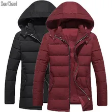 Размера плюс 4xl-9xl Большая мужская стеганая куртка очень большое толстое пальто Мужская большая зимняя куртка со съемным капюшоном