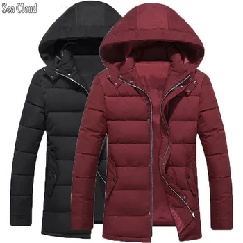 

Free shipping plus size 4xl-9xl large men's wadded jacket extra big thick coat male large winter jacket Hat Detachable