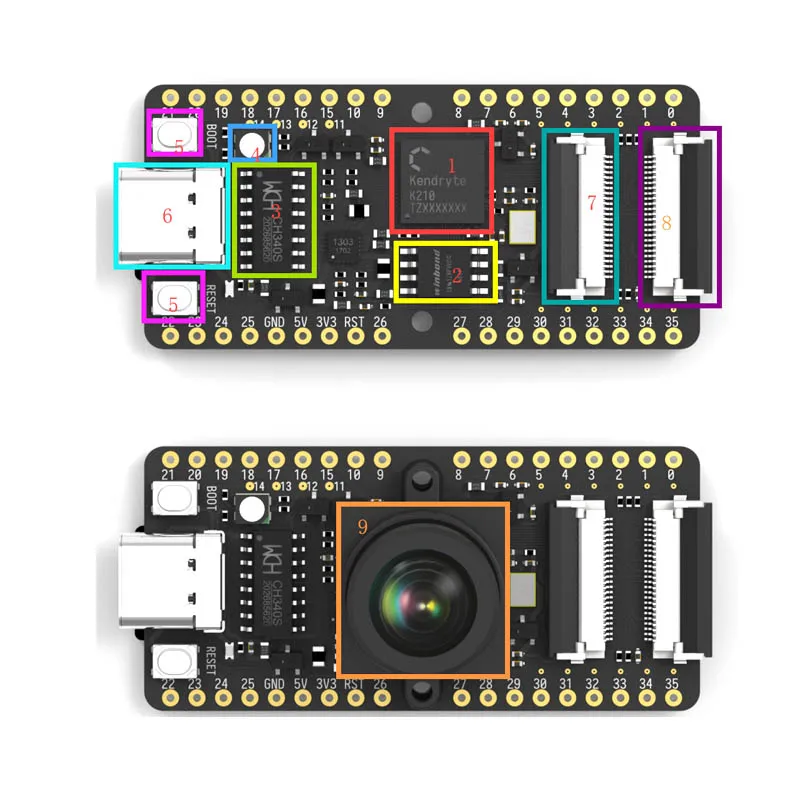 

1pcs Sipeed MAIX Bit AI development board for straight breadboard K210 M12 lens