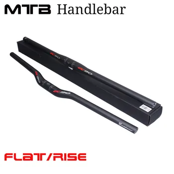 

Light Weight Carbon MTBHandlebar Mountain Bicycle Bend Riser /Straight Flat Handlebar UDMatt 580mm - 760mm