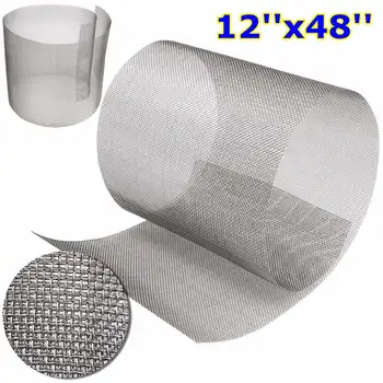 

12x48Inch Stainless Steel 316 Cloth Filtration Woven Wire Screen 10 Mesh