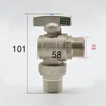 3/" BSP Мужской Шаровой Угловой клапан локоть 90 градусов со скокетным соединением для воды, газа, масла
