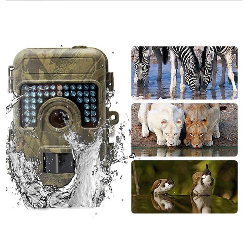 

Ecusells Sports Camera HD Hunting Camera TF Card Low Glow Cam Motion Sensor Activated IP66 Waterproof with Nightshot 2.36LCD