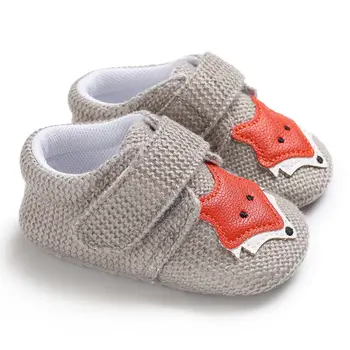 

Knit Cute Fox Baby Girl Shoes Animal Cartoon Cute Newborn Baby Shoes Cotton Soft Bottom First Walkers Infant Toddler Boys Shoes