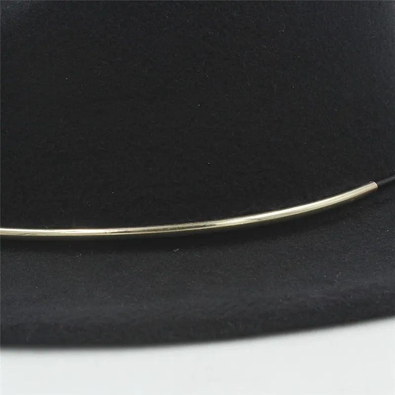Винтажная шерстяная фетровая шляпа для женщин и мужчин, для зимы и осени, Женская флоппи-накидка с широкими полями, джазовые кепки крестного отца, размер 56-58 см, D20