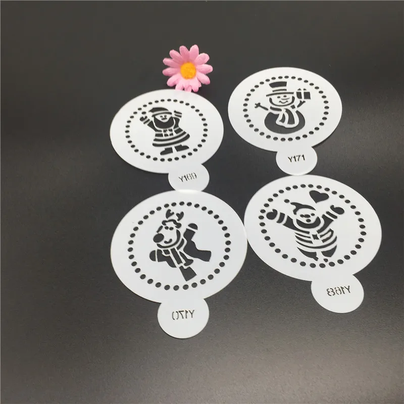 coffee decoration template diy cake decorating mould design simulation
