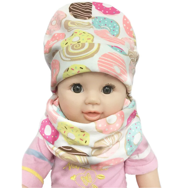 New Fashion Children Hat Scarf Autumn Winter Crochet Baby Hats Girls Boys Cap Baby Beanies Cap Cotton Baby Kids Hat Scarf Collar