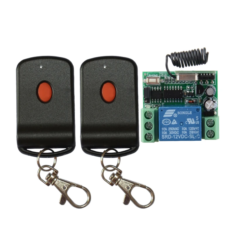 

New DC12V 1CH RF Wireless Remote Control Switch System with Red-button Transmitter Smart Home Switch