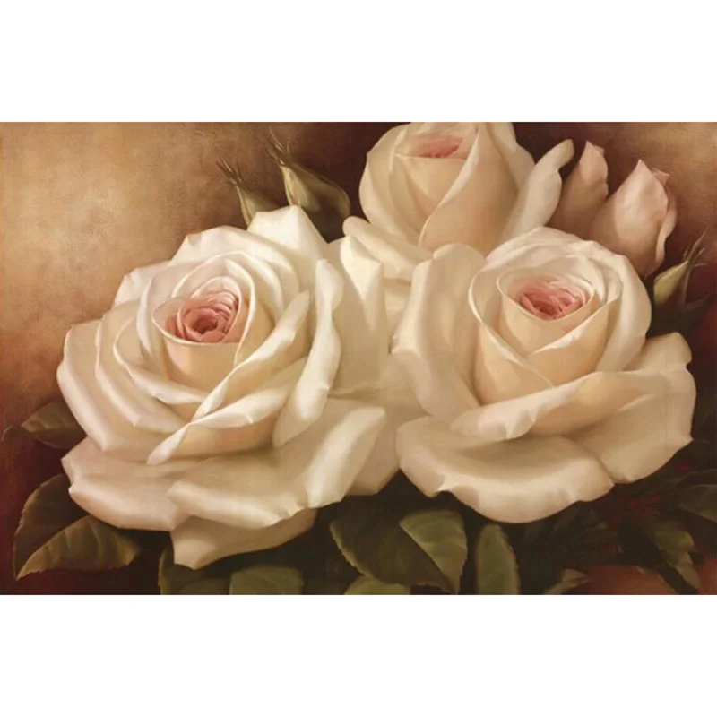 5D DIY Алмазная картина цветок мозаичное искусство Вышивка Розовый тюльпан красная Роза картина Стразы Вышивка крестиком Алмазная вышивка - Цвет: 2