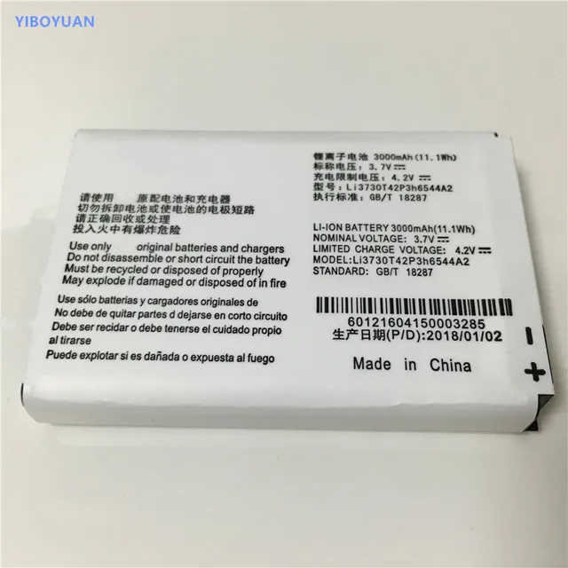 3.7V 3000mAh Li3730T42P3h6544A2 For ZTE MF286 Battery-in