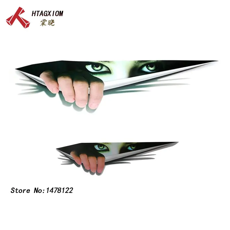 

2 Type Girl Eyes 3D Stickers Creative Modified Stickers Eyes Peeking Monster Waterproof Car Styling Sticker Decoration