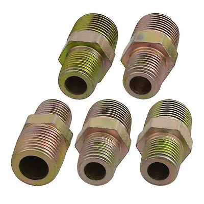 5 x 3/8&quot 1/4&quot PT Male Thread Hex Bushing Air Tube Fittings Connectors | Обустройство дома