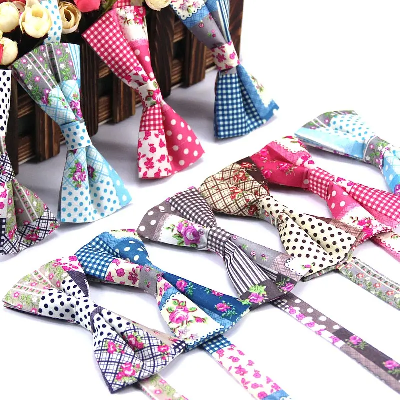 

Men Bow Tie Necktie Printing Fashion Casual Gift For Wedding Suit School Uniform Groom QL Sale