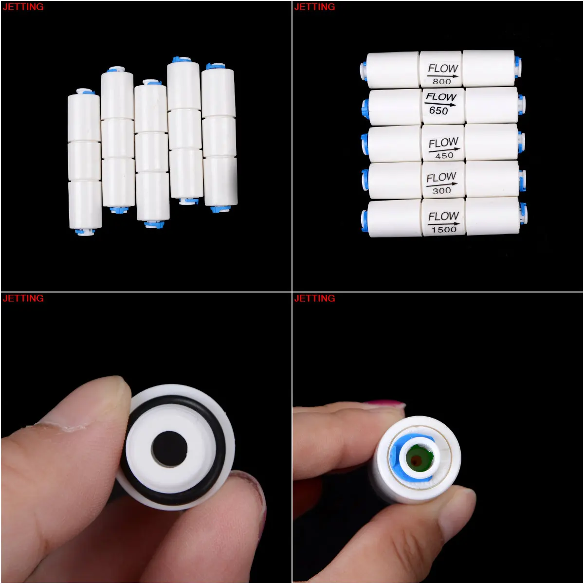 

1pc Water Filter Parts RO Flow Restrictor 300CC-1500CC With 1/4" Hose Quick connection Reverse Osmosis Machine
