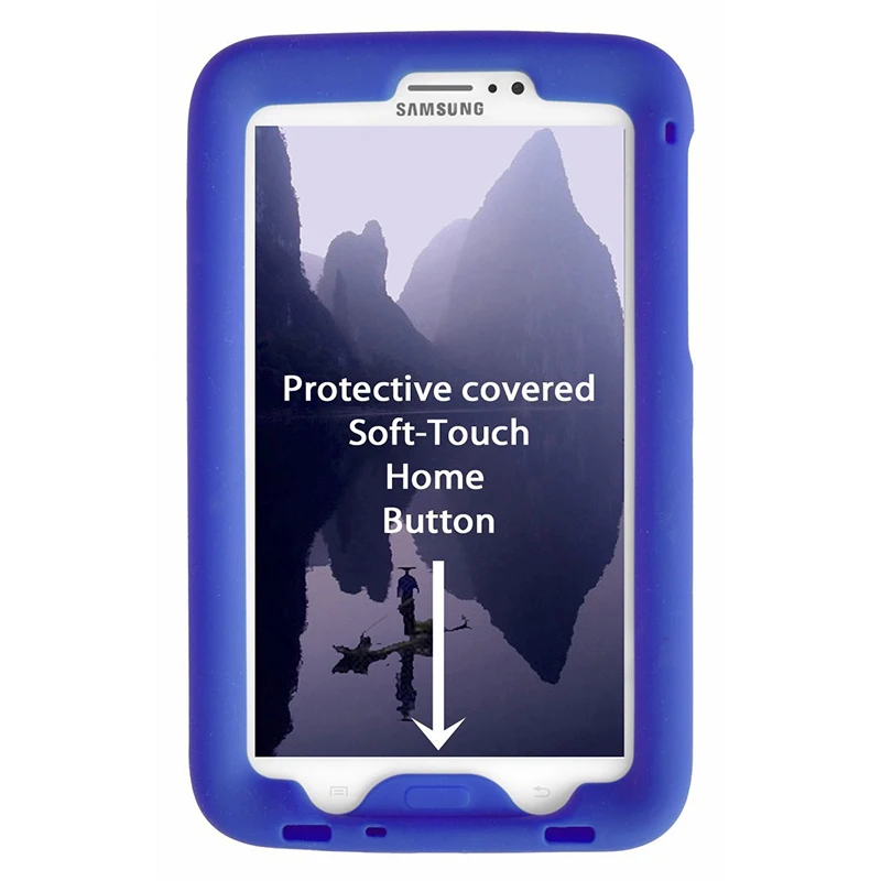 Shockproof 실리콘 커버 삼성 갤럭시 탭 3 7.0 인치 SM T217 견고한 갤럭시 탭 3 7.0 T211/210