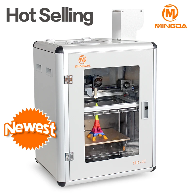 High Resolution metal frame 3d printer machine , full color 3d printer with 300*200*200mm printing size , industrial desktop 3d